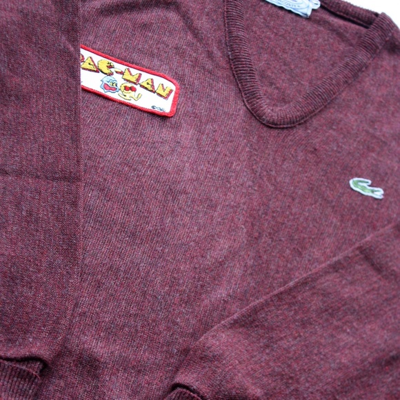 Vintage Izod Lacoste Pac-Man Pullover Sweater - Picture 1 of 8